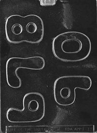 Chocolate Mold Numbers 6-0 - Sweet Life Cake Supply