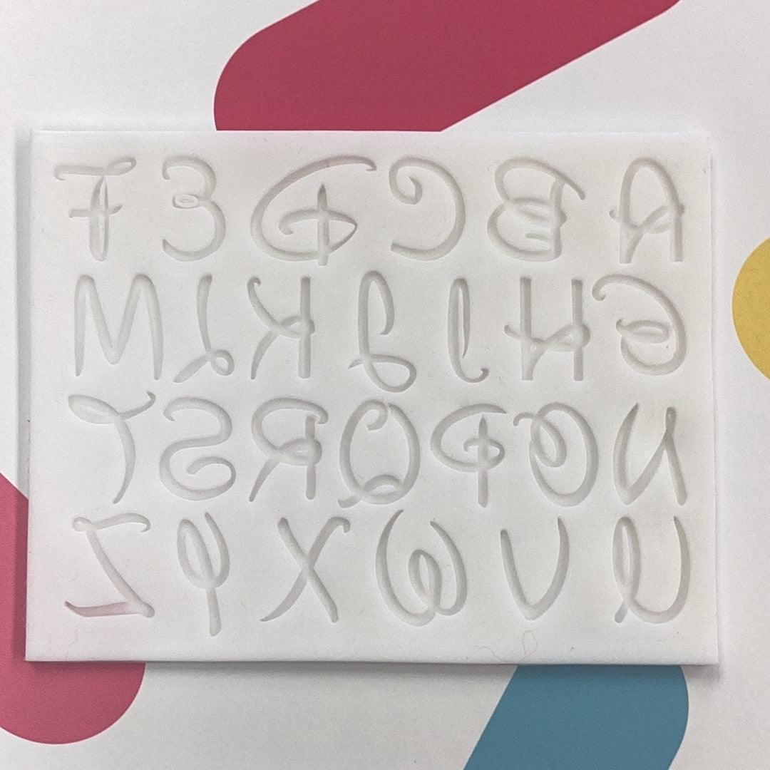 Silicone Mold Large Disney Letter* - Sweet Life Cake Supply