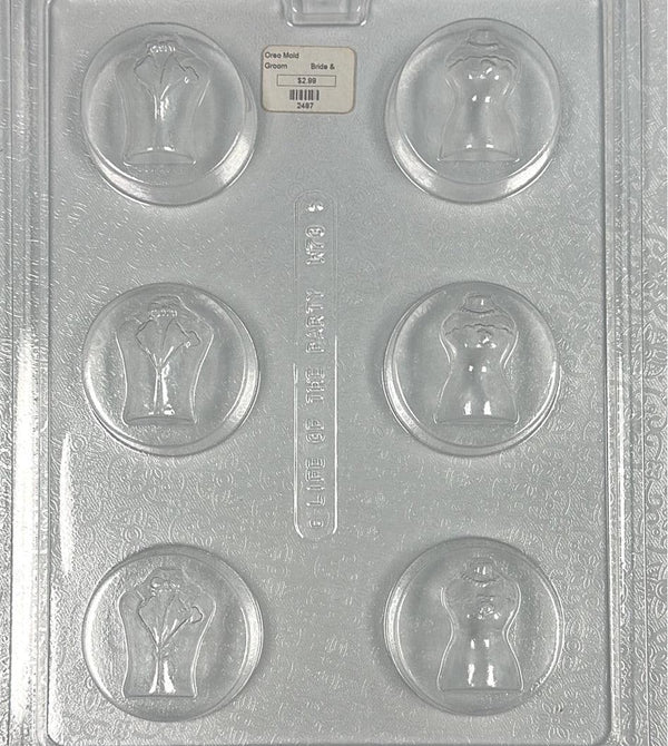 Chocolate Cookie Bride & Groom - Sweet Life Cake Supply