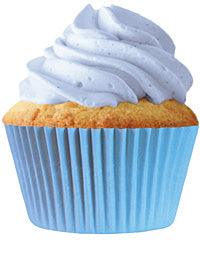 MINI Baby Blue Cupcake Liners 100 Count* - Sweet Life Cake Supply