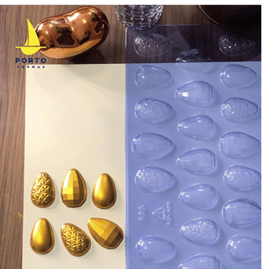 Mini Geometric Eggs Large Mold - Sweet Life Cake Supply