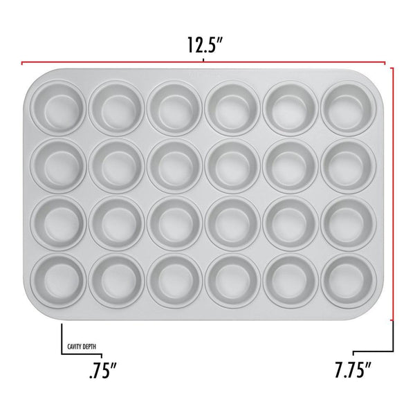Fat Daddios Mini Muffin Pan 24 Cavity - Sweet Life Cake Supply