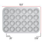 Fat Daddios Mini Muffin Pan 24 Cavity