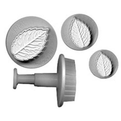 PME Rose Leaf Veined Plunger/ Cutter Set* - Sweet Life Cake Supply