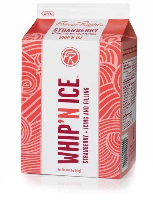 Flavor Right Whip N Ice Strawberry Gallon - Sweet Life Cake Supply