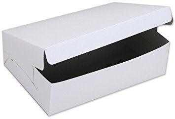 14"x 10"x 4" White Cake Box - Sweet Life Cake Supply