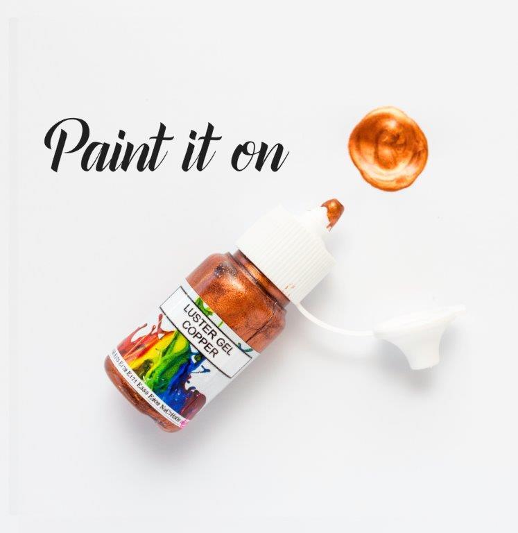 Rolkem Luster Gel Copper 15ml - Sweet Life Cake Supply
