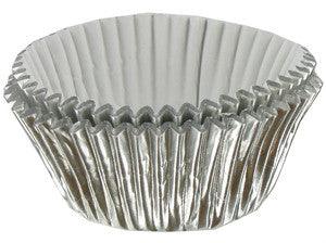 Mini Silver Foil Cupcake Liners 100 Count* - Sweet Life Cake Supply