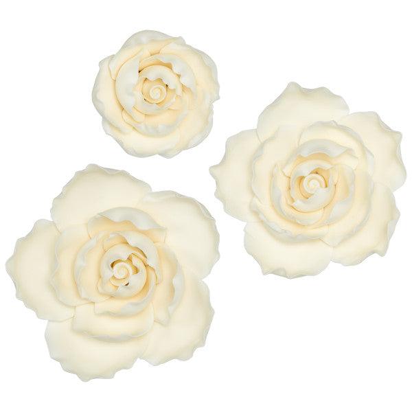 Ruffled Edge Rose Assortment Large 1pcs - Sweet Life Cake Supply