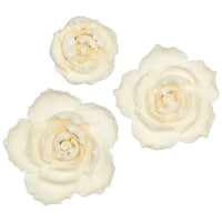 Ruffled Edge Rose Assortment Large 1pcs - Sweet Life Cake Supply