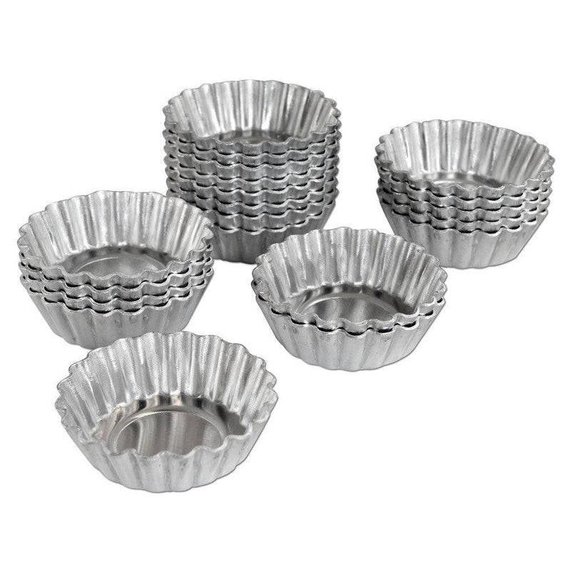 Mini Tartlet Pan 2.5" x .75" PACK of 20 - Sweet Life Cake Supply