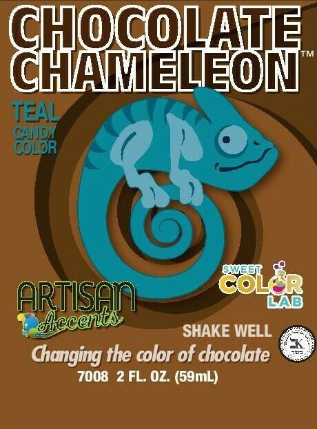 Chameleon Candy Color 2oz : Teal - Sweet Life Cake Supply