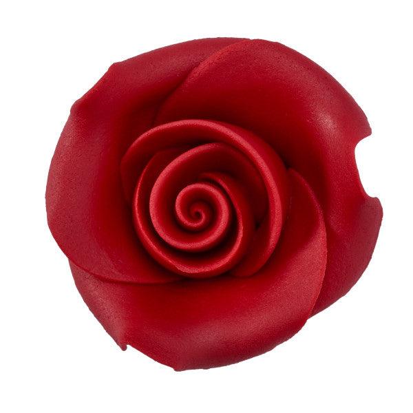 Red Sugar Soft Rose 2.0”* - Sweet Life Cake Supply