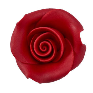 Red Sugar Soft Rose 2.0”* - Sweet Life Cake Supply
