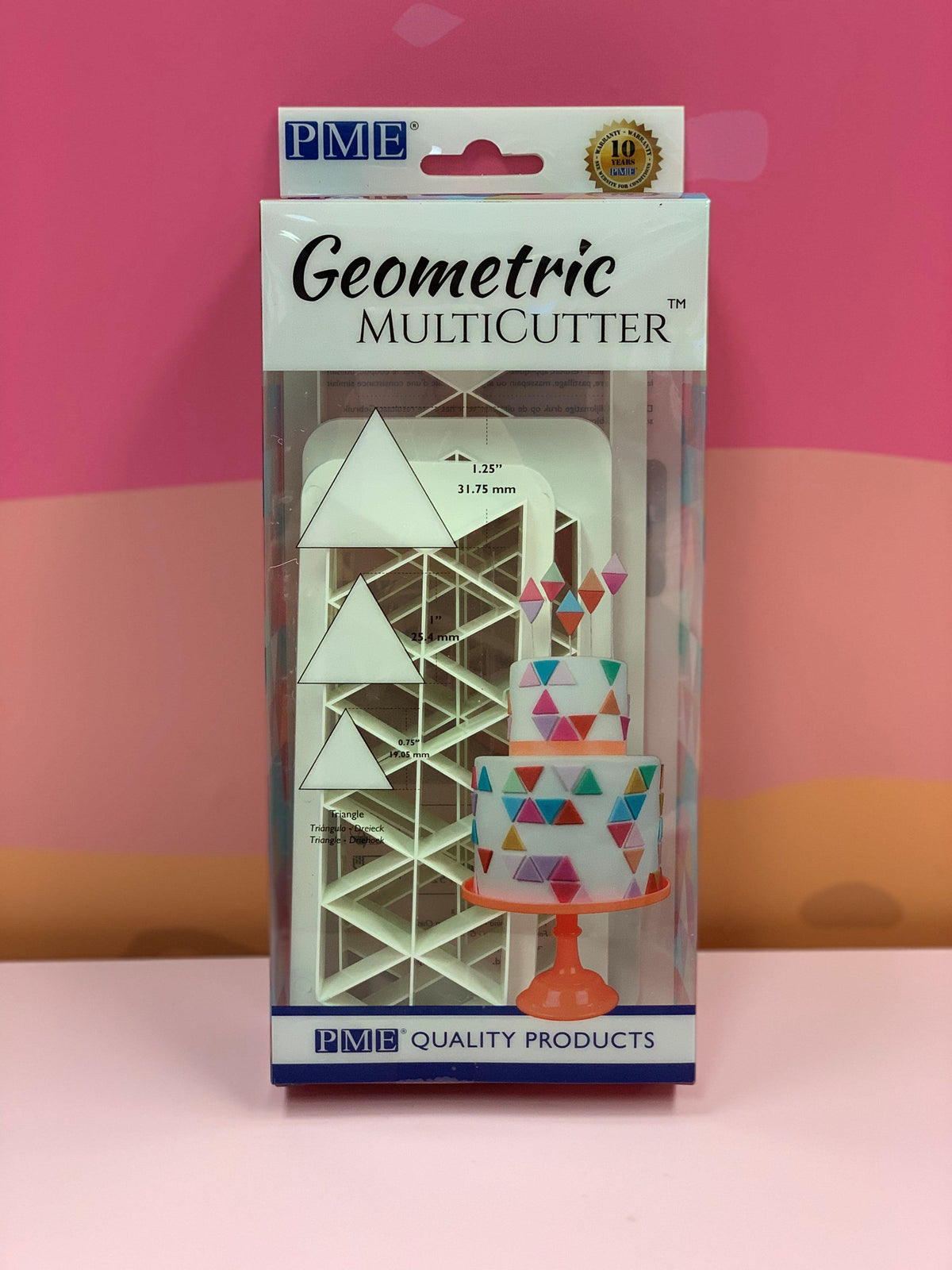 PME Geometric Multi Cutter Triangle 3pcs Set* - Sweet Life Cake Supply