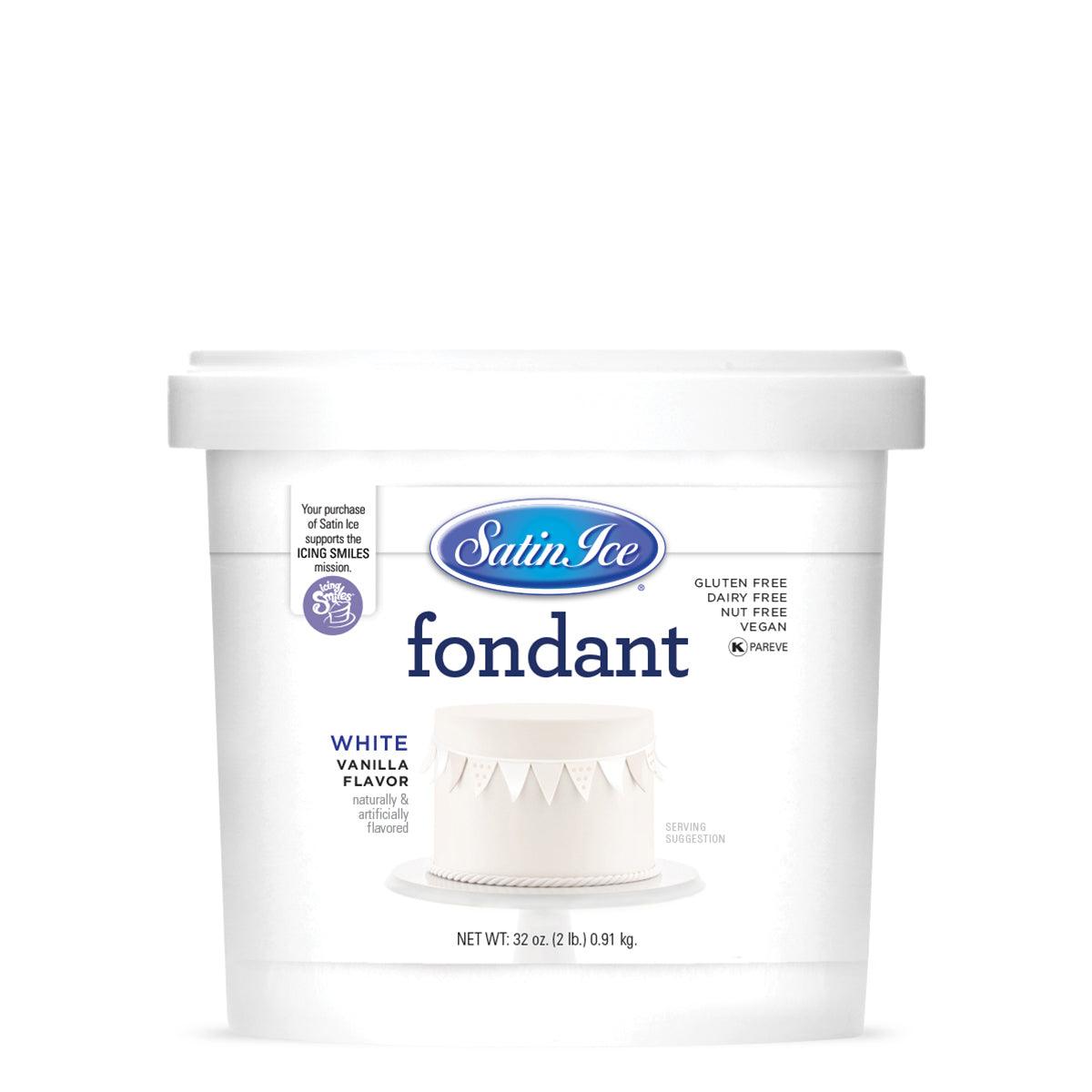 Satin Ice White Fondant 2lb - Sweet Life Cake Supply