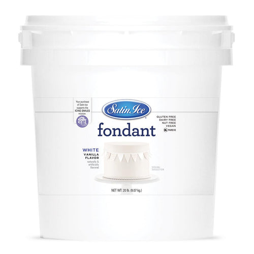 Satin Ice White Fondant 20lb - Sweet Life Cake Supply