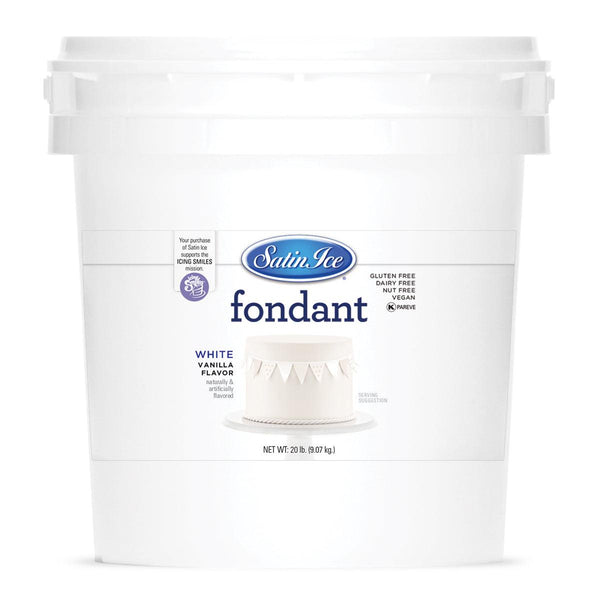 Satin Ice White Fondant 20lb - Sweet Life Cake Supply