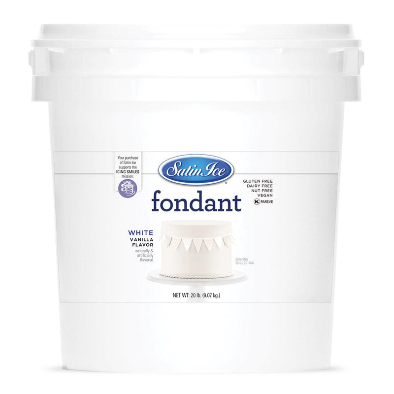 Satin Ice White Fondant 20lb