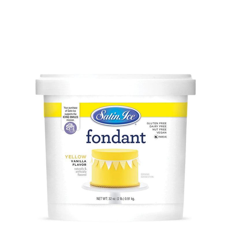 Satin Ice Yellow Fondant 2LB