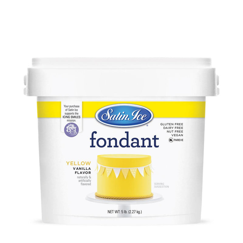 Satin Ice Yellow Fondant  5lb