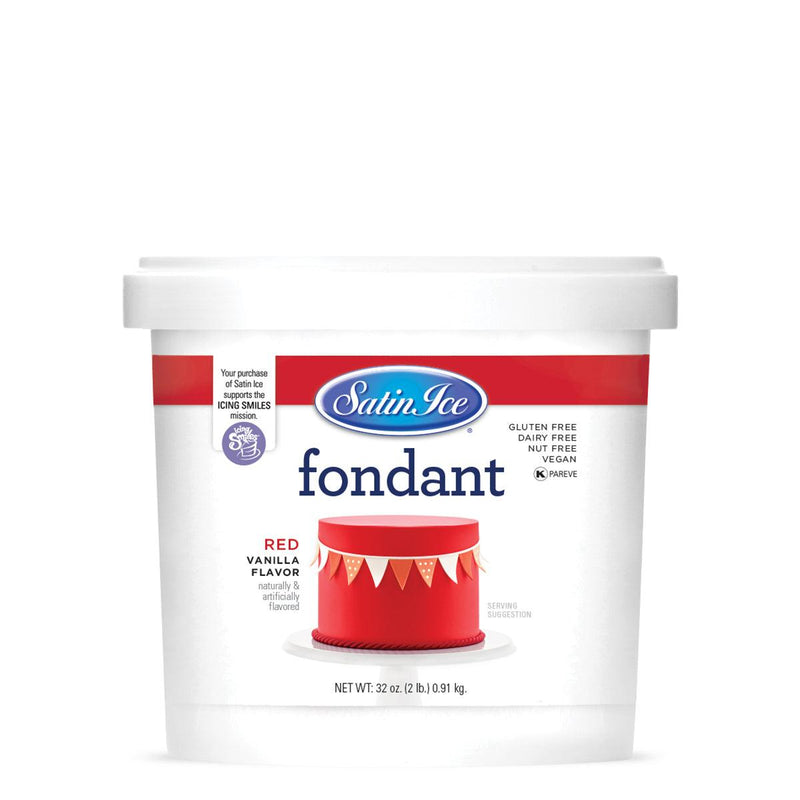 Satin Ice Red Fondant 2LB