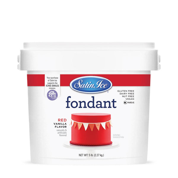 Satin Ice Red Fondant 5lb - Sweet Life Cake Supply