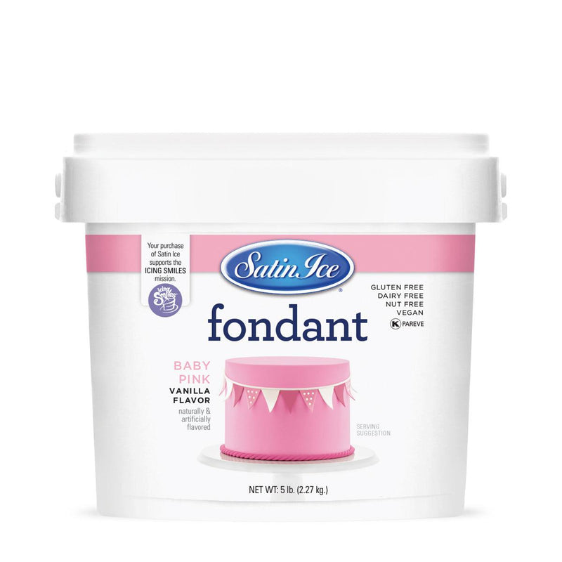 Satin Ice Baby Pink Fondant 5LB