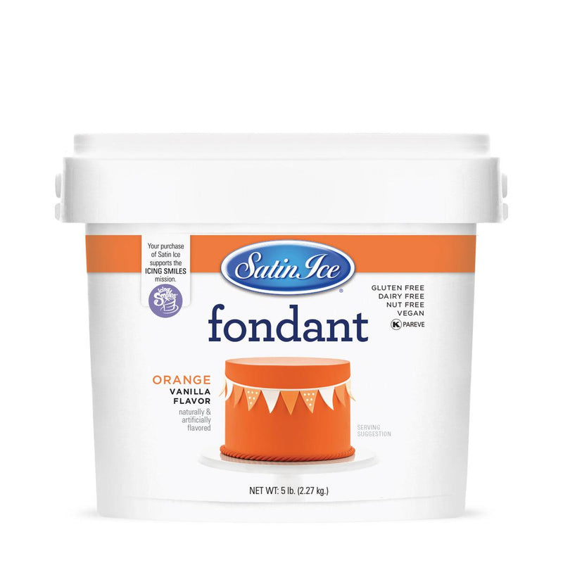 Satin Ice Orange Fondant  5lb