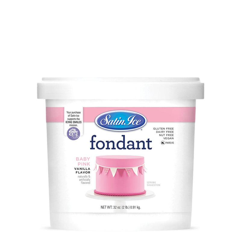 Satin Ice Baby Pink Fondant 2LB