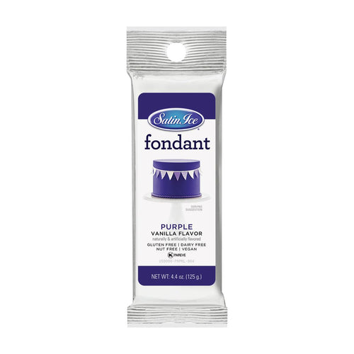 Satin Ice Purple Fondant 4oz - Sweet Life Cake Supply