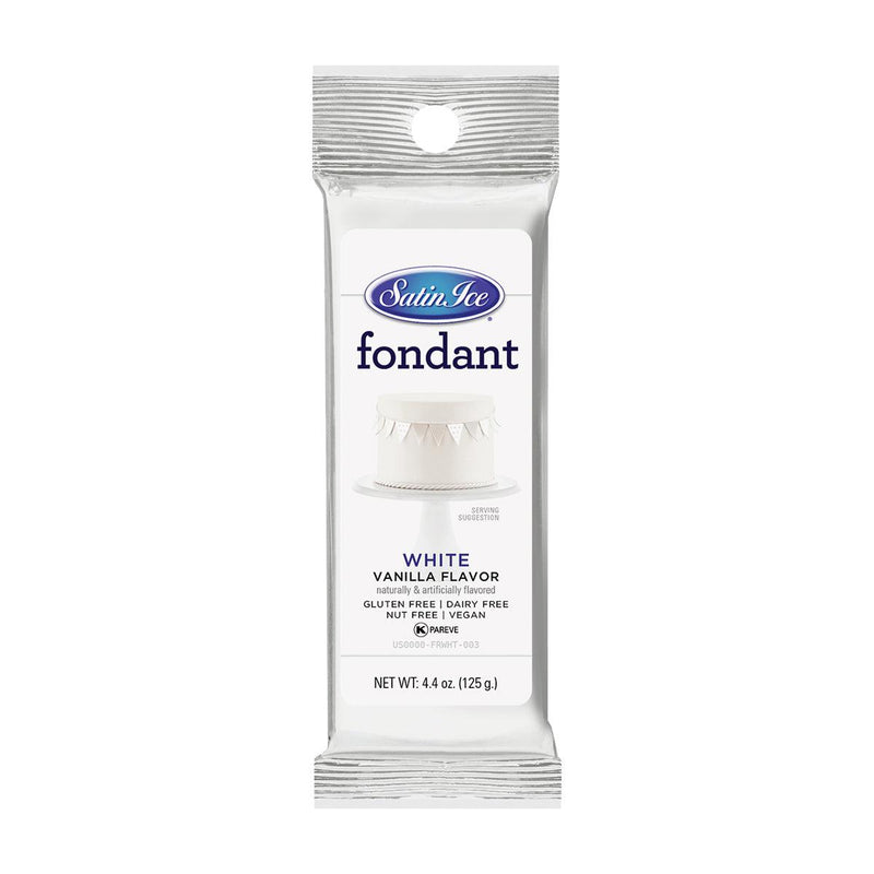 Satin Ice White Fondant 4oz