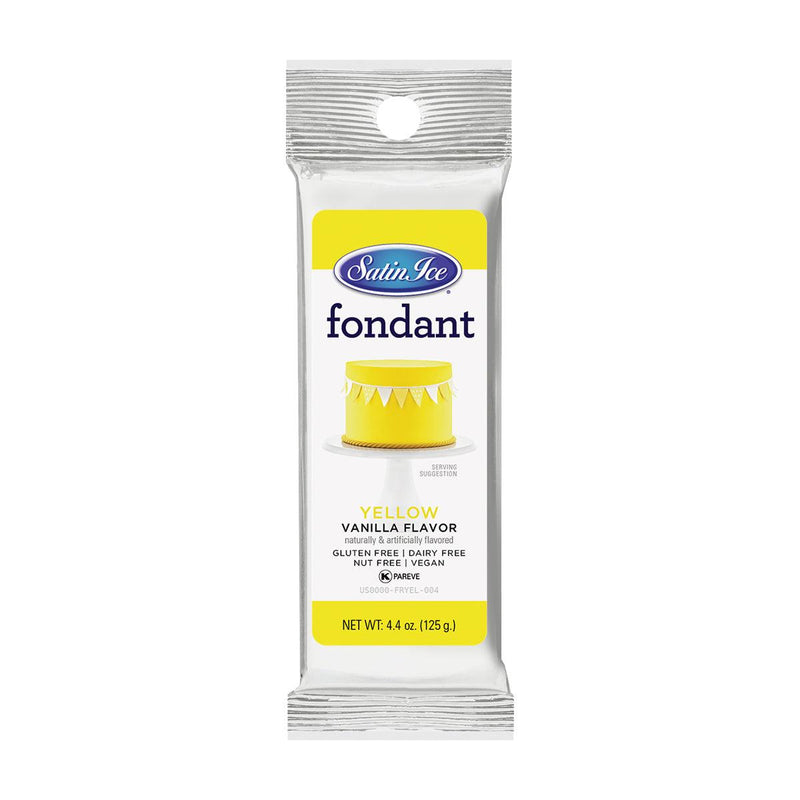 Satin Ice Yellow Fondant 4oz