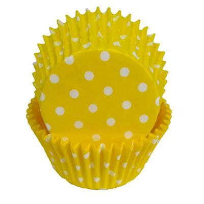 MINI Yellow Polka Dot Cupcake Liners 100 Count *BOGO*