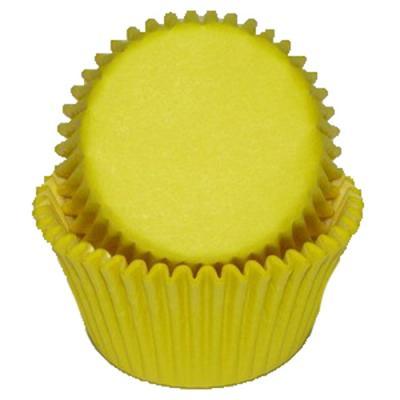MINI Yellow Cupcake Liners 100 Count* - Sweet Life Cake Supply