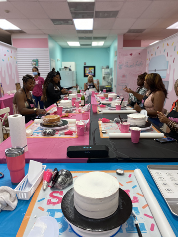 Adult cake decorating class in Miami